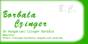 borbala czinger business card