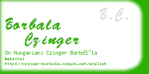 borbala czinger business card
